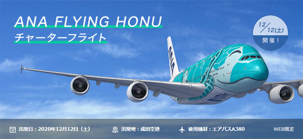 ANA FLYING HONUチャーターフライト「アーリークリスマス」フライト