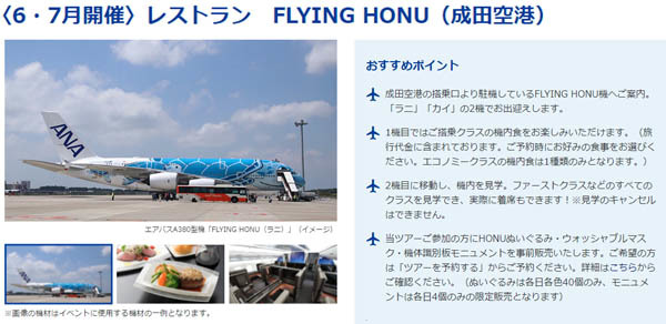 6・7月開催「レストラン　FLYING HONU（成田空港）」