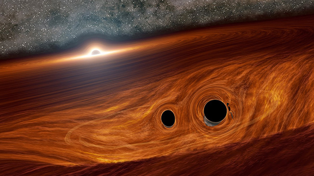 超大質量ブラックホールと周囲を取りまく円盤