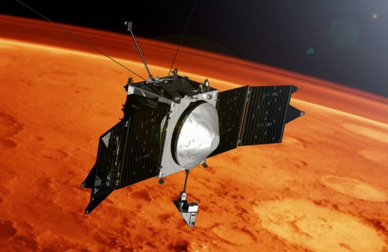NASAの火星周回探査機MAVENの画像
