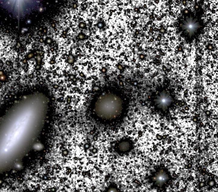 銀河NGC1052-DF4の周囲の領域