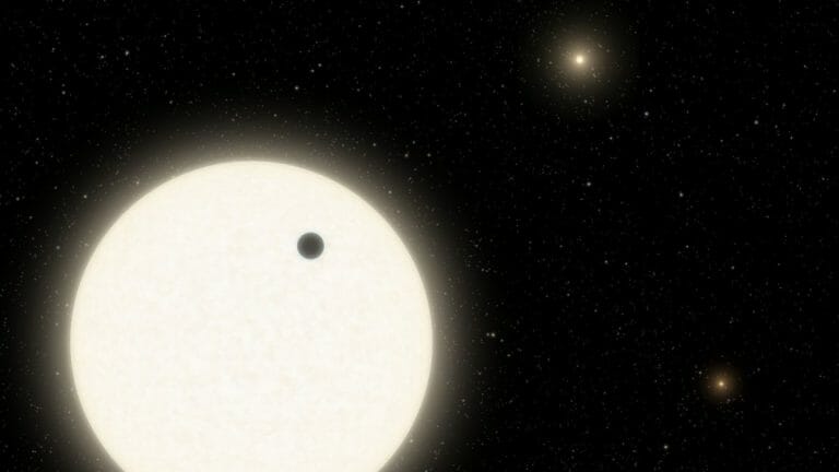 系外惑星「KOI-5Ab」を描いた想像図