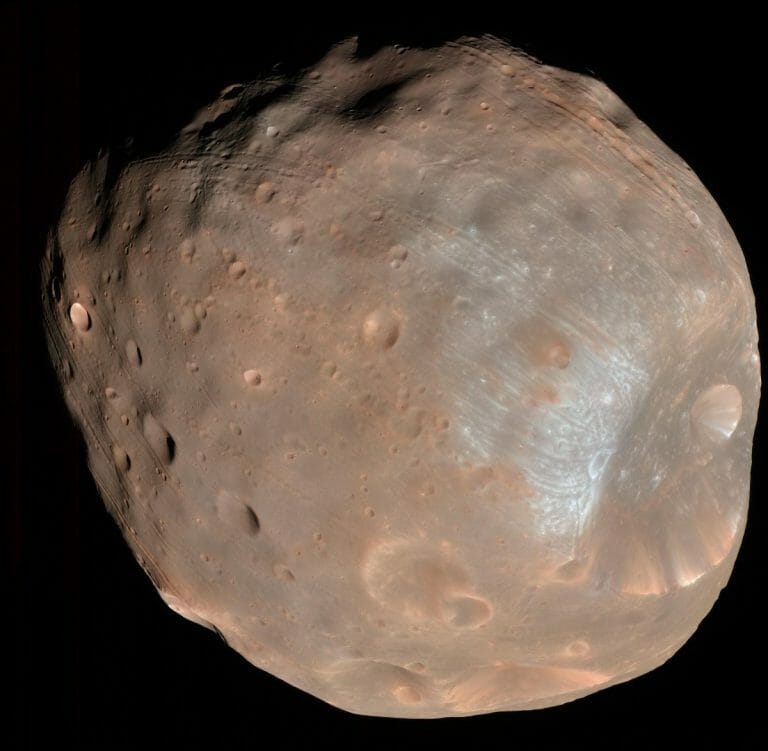 火星の衛星フォボスの画像