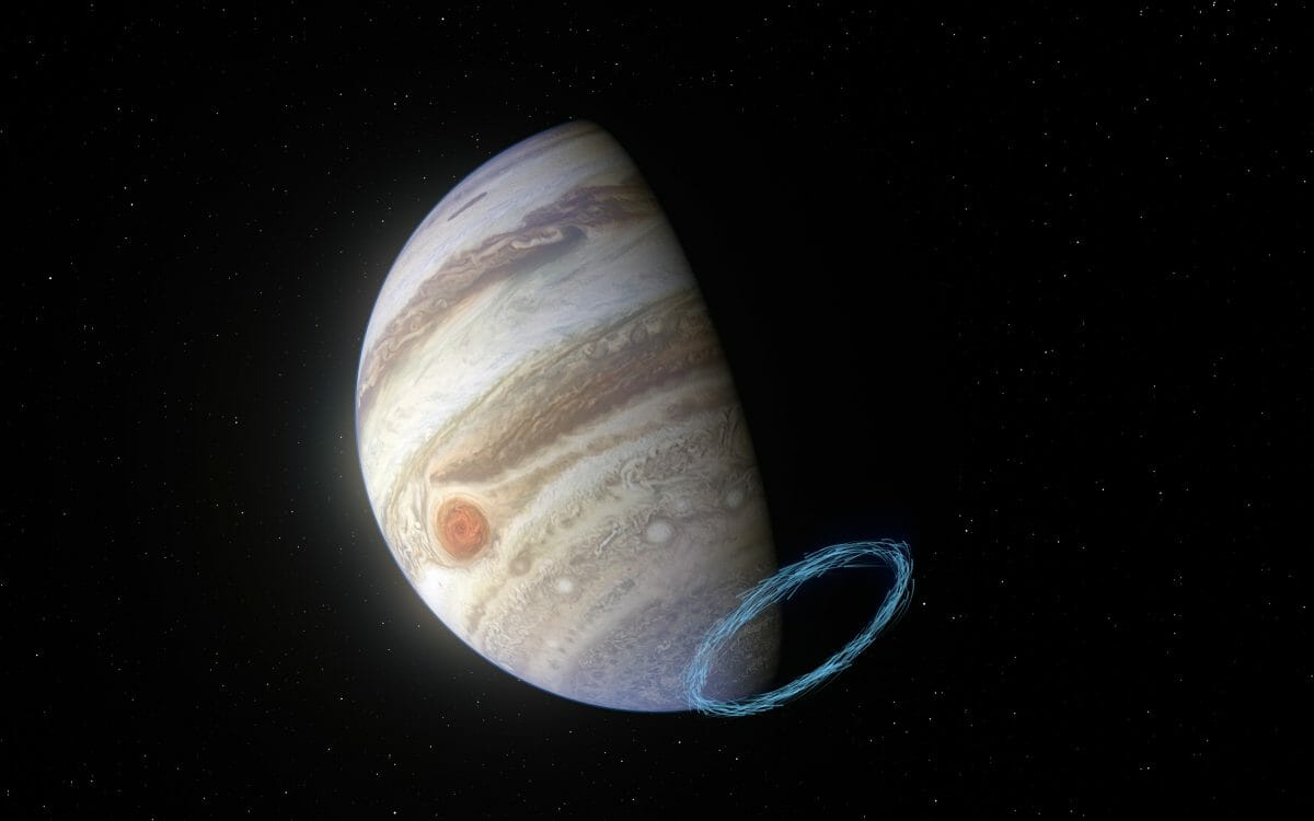 木星極域の成層圏で吹くジェット気流