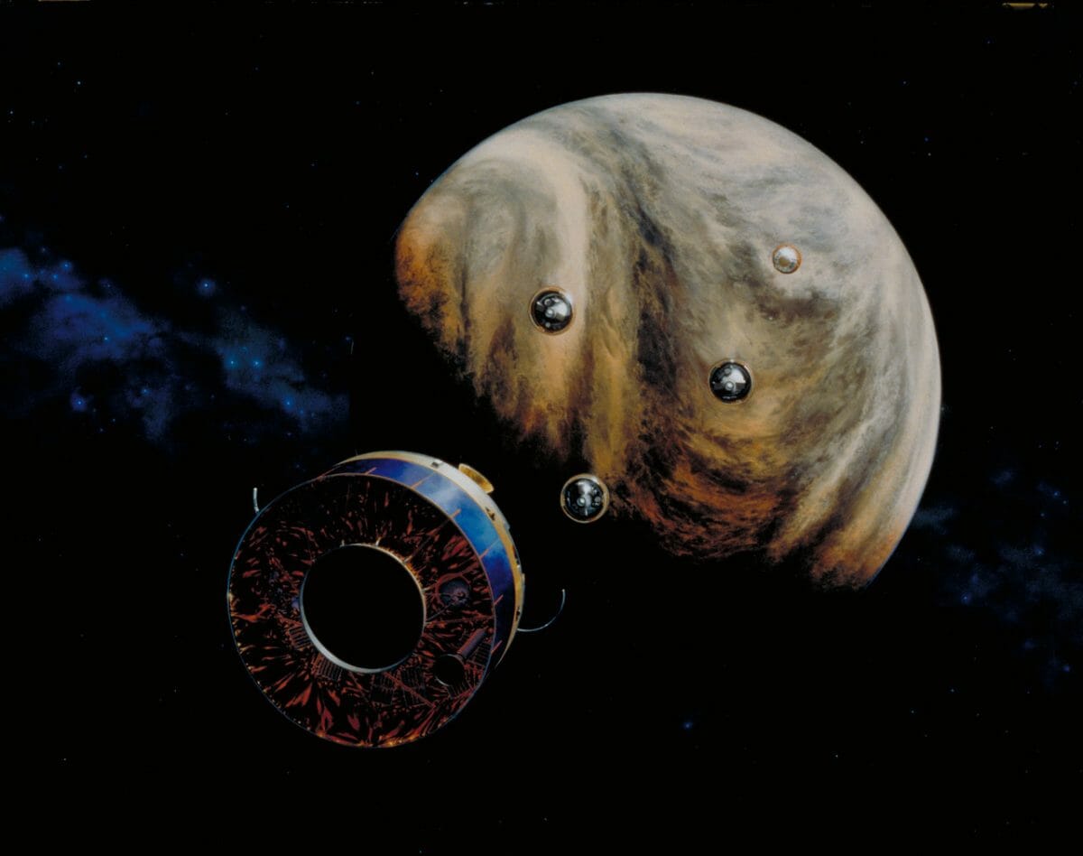 金星探査機「パイオニア・ヴィーナス2号」を描いた想像図