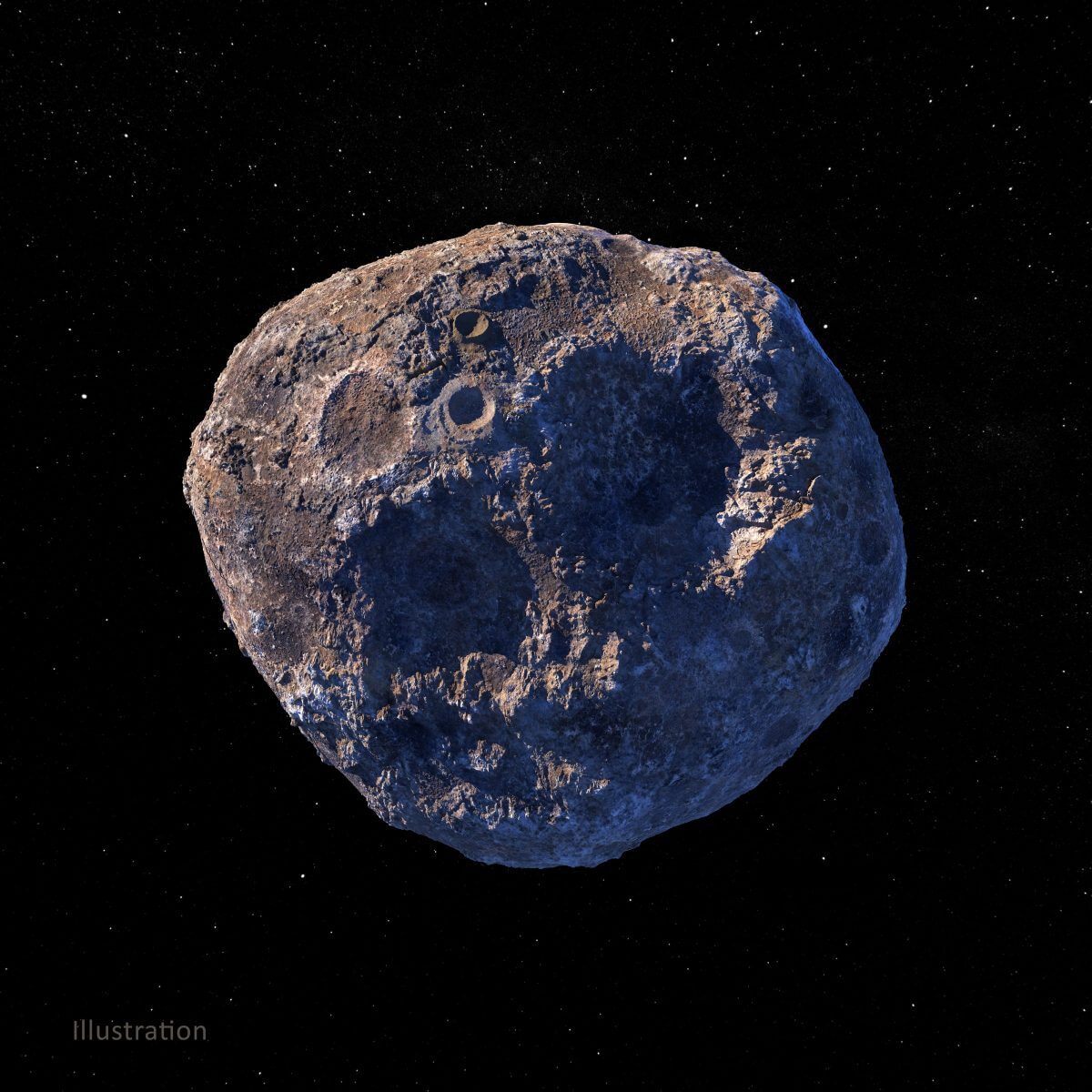 小惑星プシケを描いた想像図1