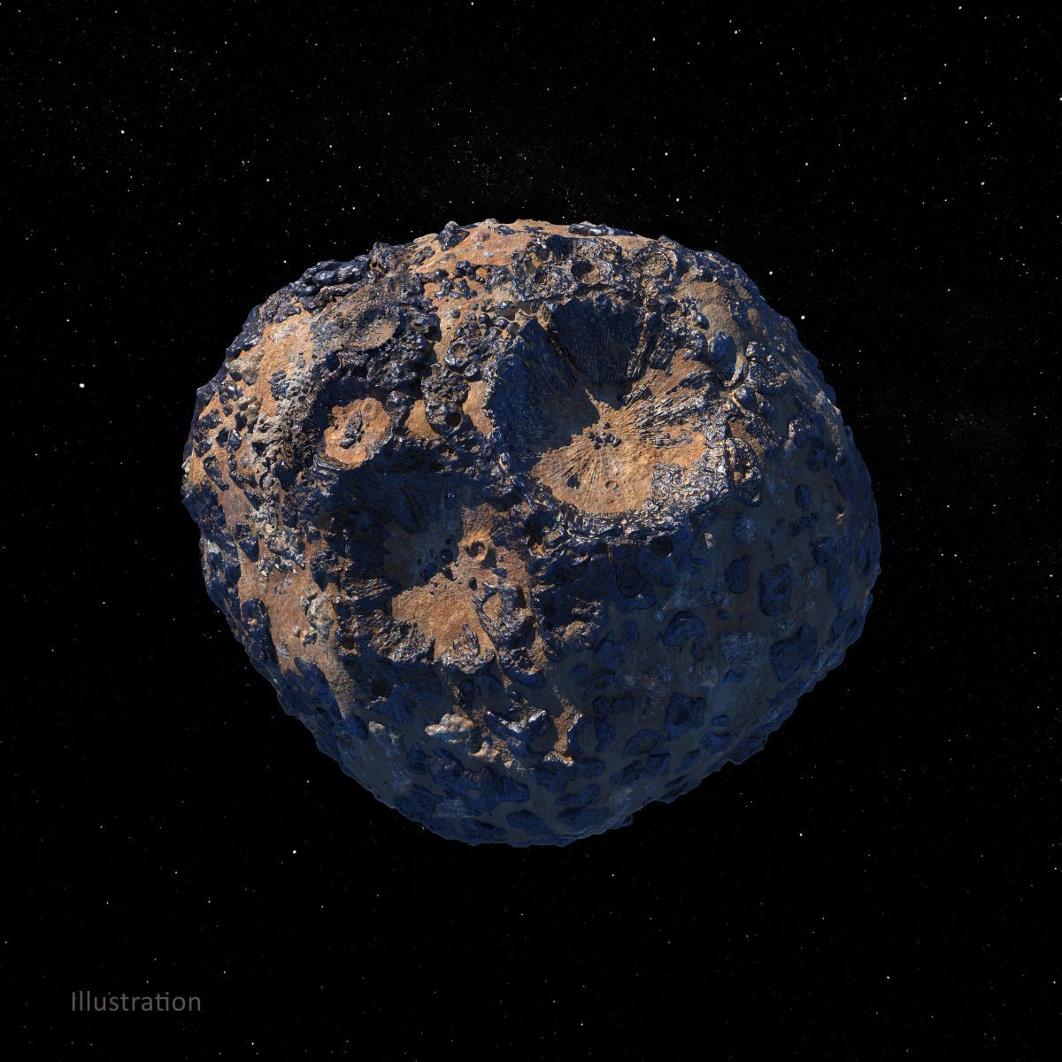 小惑星プシケを描いた想像図