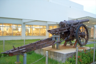 野戰重砲兵第一聯隊 九六式十五糎榴弾砲 九六式十五糎榴弾砲（西原町） (2)（沖縄）