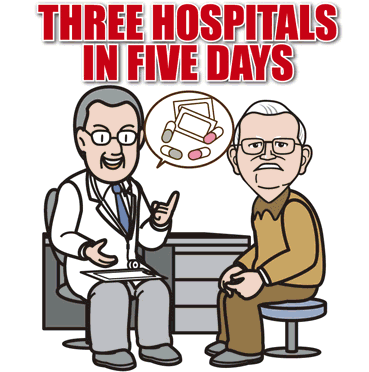 5日で3ヵ所の病院