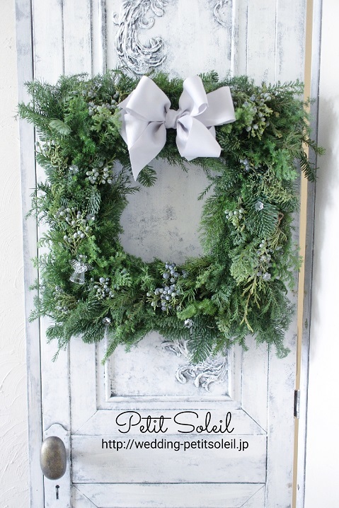 square　wreath　クリスマスリース