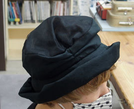 シャポーヌのコットンオーガンジーの帽子