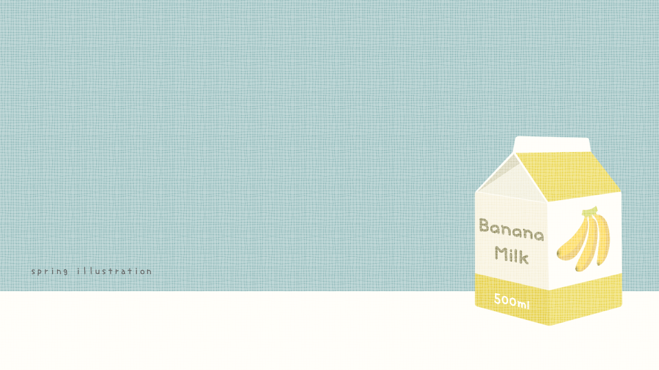 フルーツ牛乳 飲み物のイラスト壁紙 Spring Illustration シンプルでかわいいイラストのスマホ壁紙 スマホ待ち受け