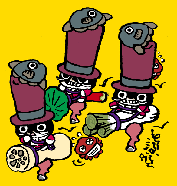 つづくお騎馬まん帽子